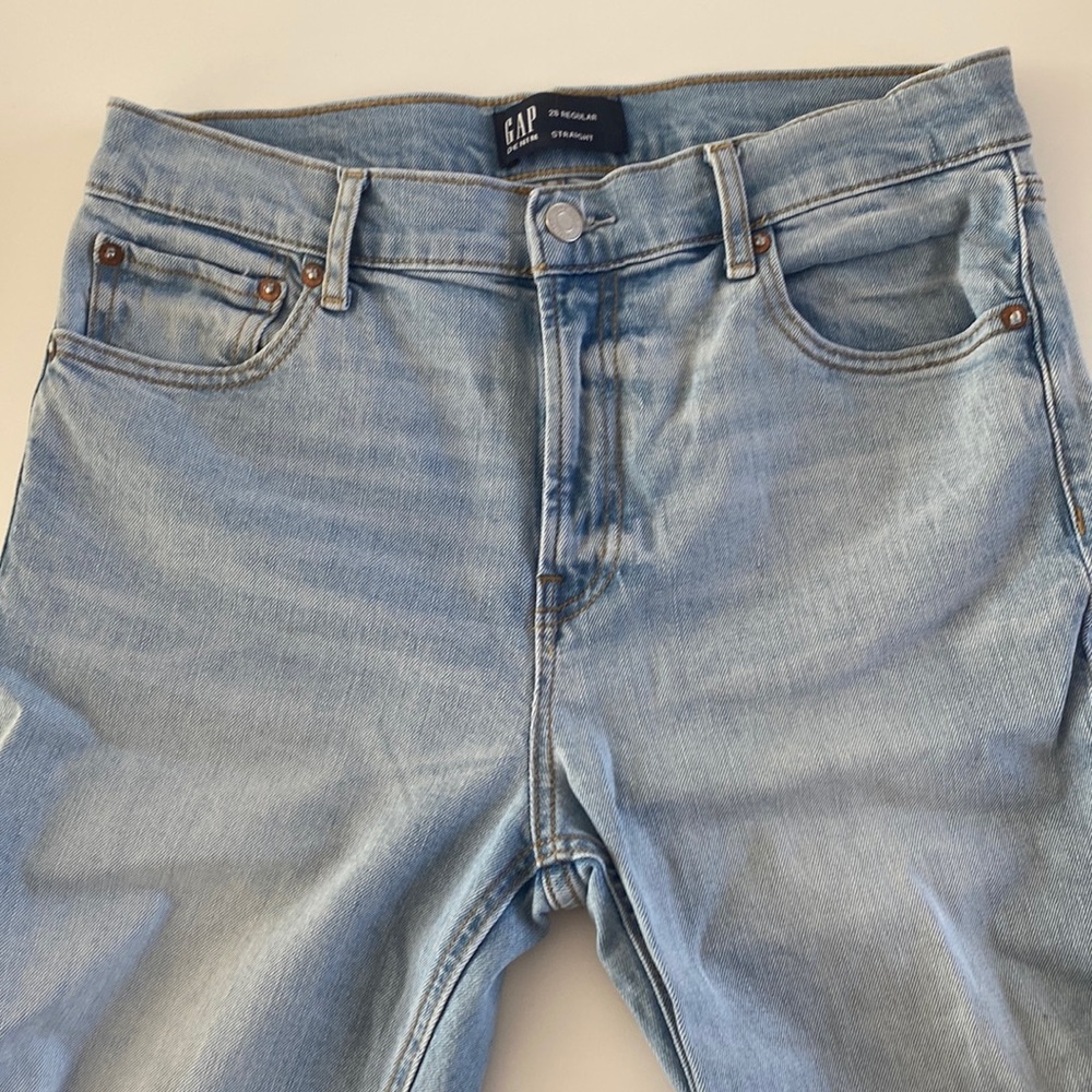 Gap high rise straight leg 28 26